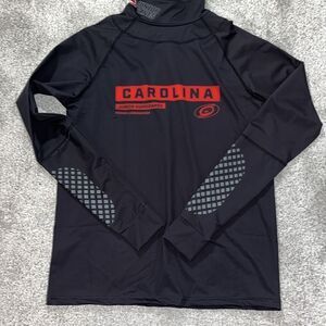 BLACK Carolina Junior Hurricanes Canes Tactical Dry Compression Shirt Youth XL